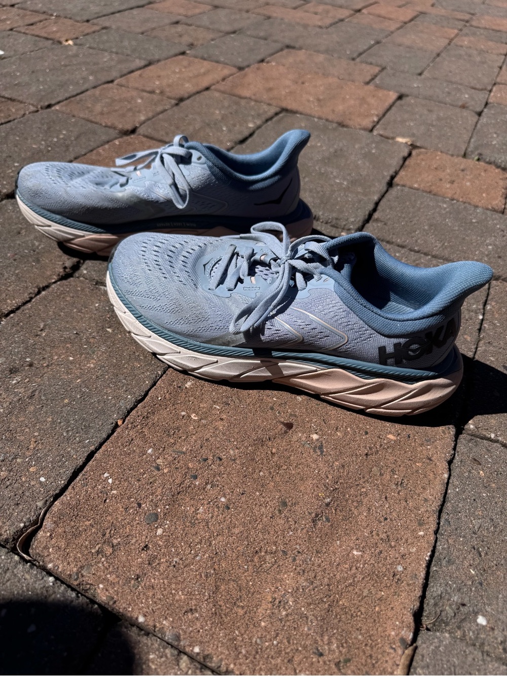 Hoka One One Women's Light Blue Athletic Running Shoes